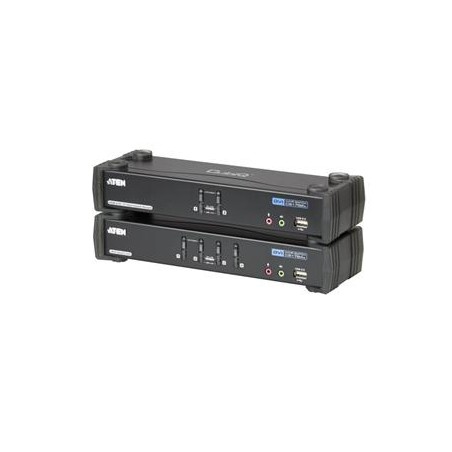 Aten 4-port DVI KVMP USB, usb hub,audio 7.1,kabely