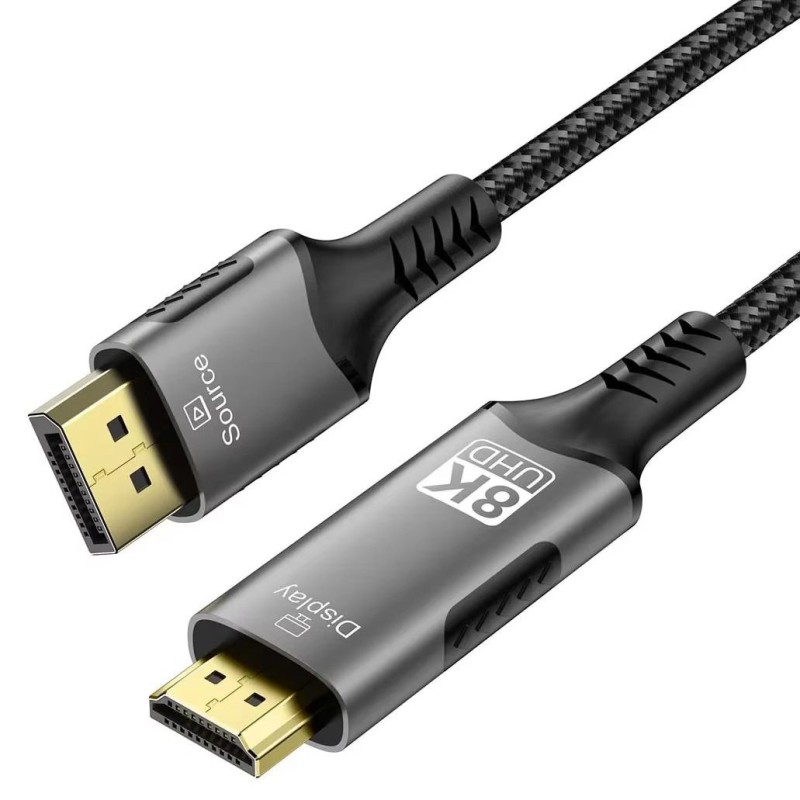 PremiumCord DP 1.4 na HDMI 2.1 kabel, 2m