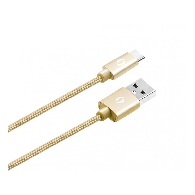 ALIGATOR PREMIUM Datový kabel 2A, USB-C zlatý
