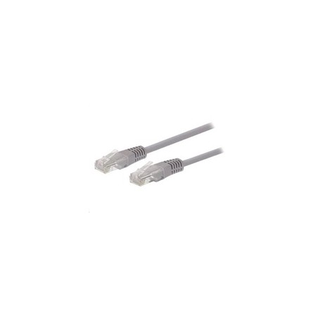 C-TECH kabel patchcord Cat5e, UTP, šedý, 15m