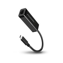 AXAGON ADE-SRC, USB-C 3.2 Gen 1 - Gigabit Ethernet síťová karta, auto instal, černá