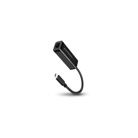 AXAGON ADE-SRC, USB-C 3.2 Gen 1 - Gigabit Ethernet síťová karta, auto instal, černá