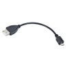 Kabel USB AF/micro BM,OTG,15cm pro tab. a tel.