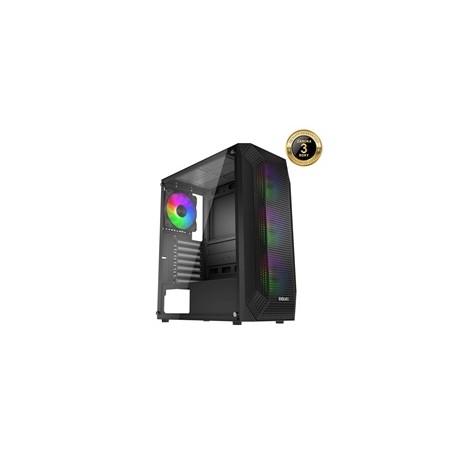 EVOLVEO Xenon, skříň ATX, 4x ARGB ventilátor 120mm, přední panel airflow mesh, černá