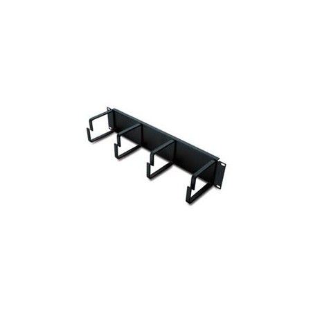 2U Horizontal Cable Organizer Black
