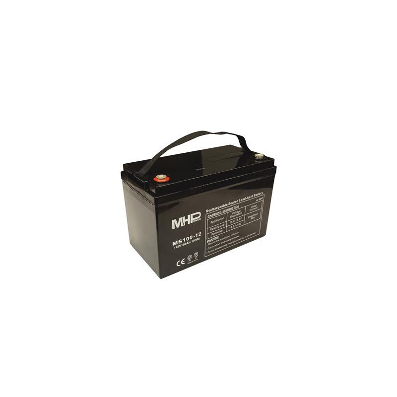 Pb akumulátor MHPower VRLA AGM 12V/100Ah (MS100-12