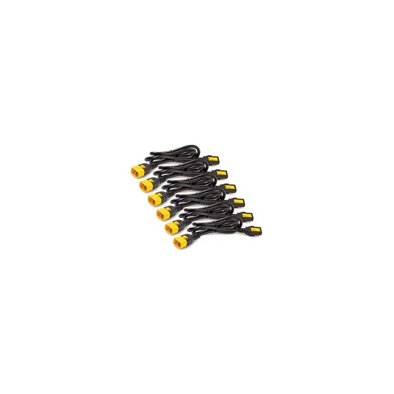 Power Cord Kit (6 ea), Locking, C13 to C14, 1.8m