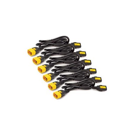 Power Cord Kit (6 ea), Locking, C13 to C14, 1.8m
