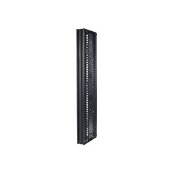 Valueline, Vertical Cable Manager for 2 & 4 Post Racks, 84"H X 6"W, Double-Sided with Doors