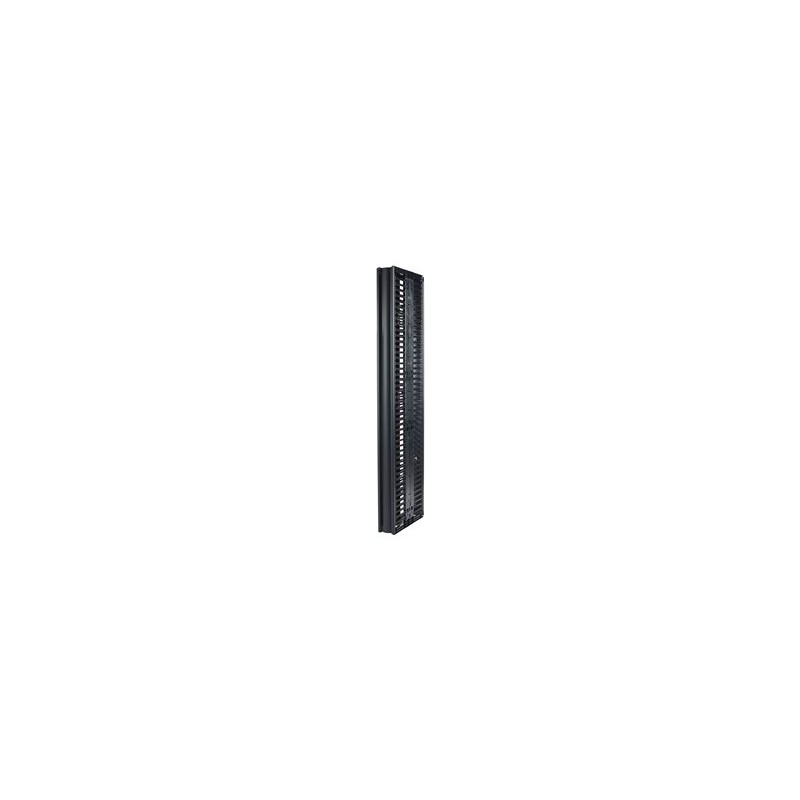 Valueline, Vertical Cable Manager for 2 & 4 Post Racks, 84"H X 6"W, Double-Sided with Doors