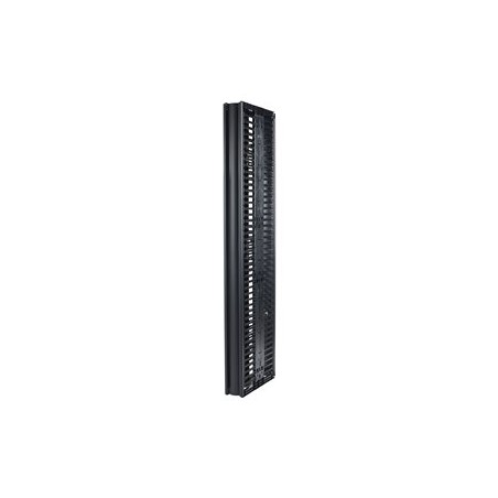 Valueline, Vertical Cable Manager for 2 & 4 Post Racks, 84"H X 6"W, Double-Sided with Doors