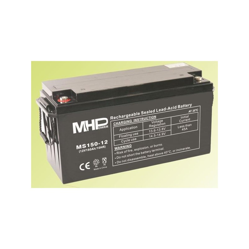 Pb akumulátor MHPower VRLA AGM 12V/150Ah (MS150-12 MS15012