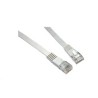 Solarix Patch kabel plochý CAT6 UTP LSOH 1m šedý non-snag-proof