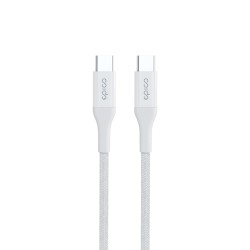 Epico Braided PD Cable 1,2m USB-C to USB-C - bílá