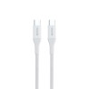 Epico Braided PD Cable 1,2m USB-C to USB-C - bílá