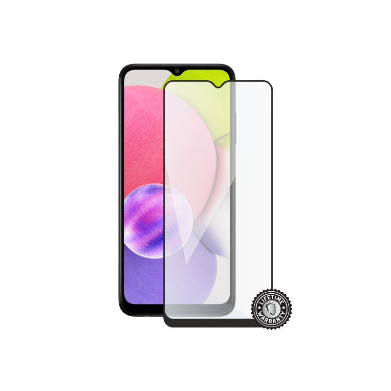 Screenshield SAMSUNG A037 Galaxy A03s (full COVER black) Tempered Glass Protection