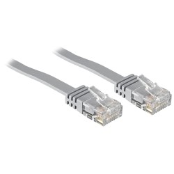 SOLARIX patch kabel plochý CAT6 UTP LSOH 5m šedý