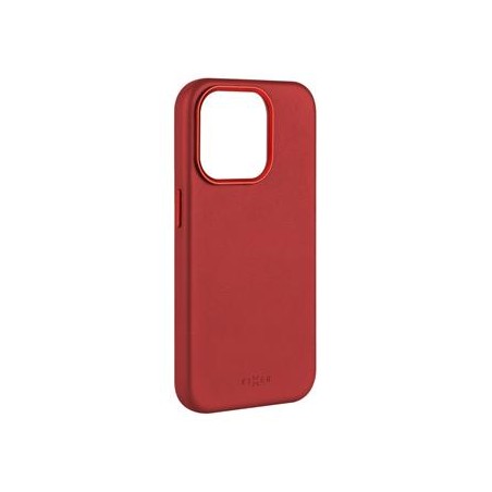 FIXED MagLeather kožený kryt iPhone 15 Pro červený