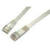 Solarix Patch kabel plochý CAT6 UTP LSOH 10m šedý non-snag-proof