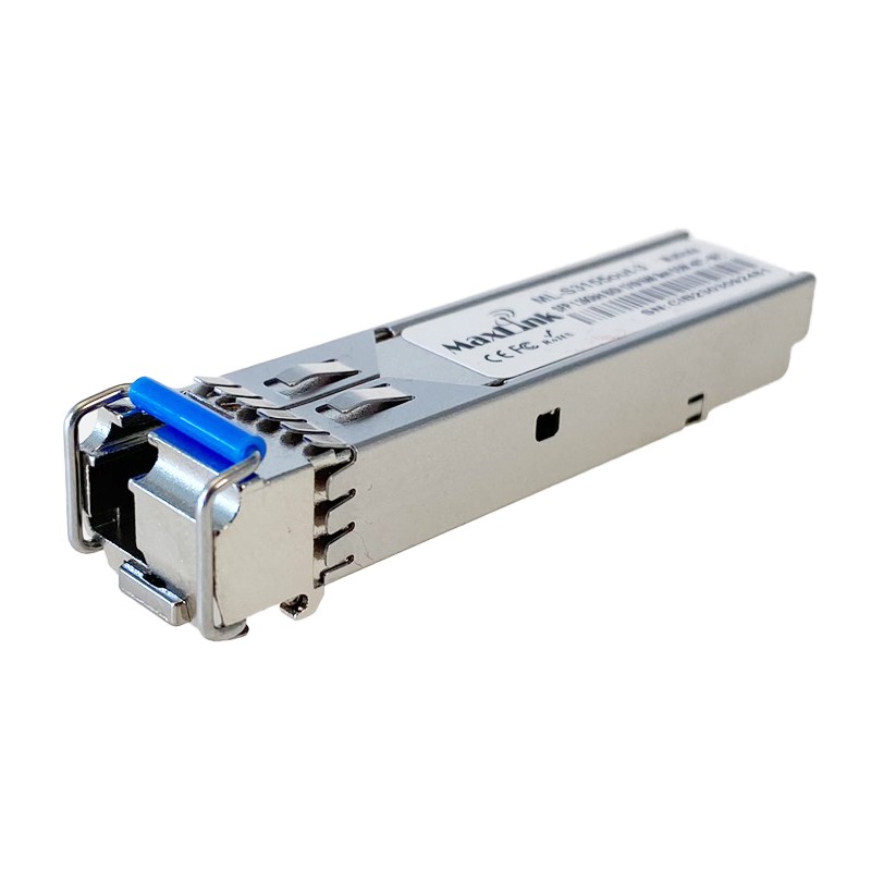 MaxLink 1.25G SFP optický modul, WDM(BiDi), SM, Tx 1310/Rx1550nm, 3km, průmyslový -40C+85C, 1xLC,DDM