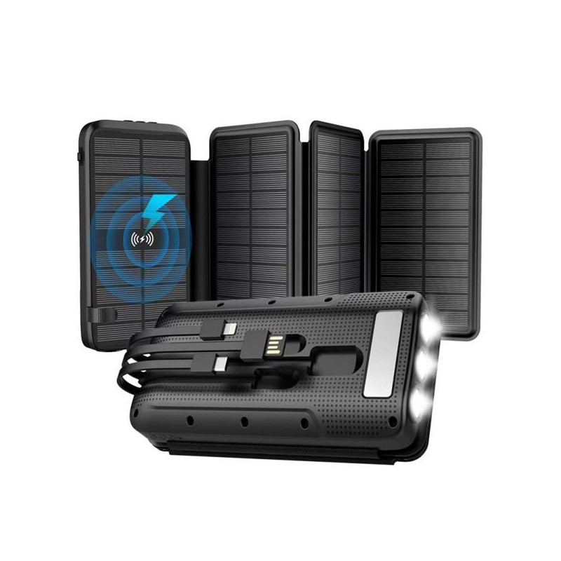 Wodasport - T16P4 - SOLARWINGS OUTDOOR ADVENTURE™ T16P4,16000 MAH,4x PANEL 1.2AH, solární powerbanka