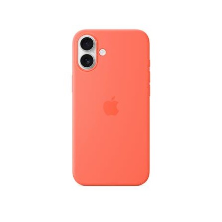 iPhone 16 Plus Silicone Case with MS - Tangerine