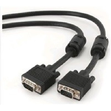 GEMBIRD Kabel VGA propojovací 1,8m, černý (HD15M/M, dvojité stínění, feritová jádra)