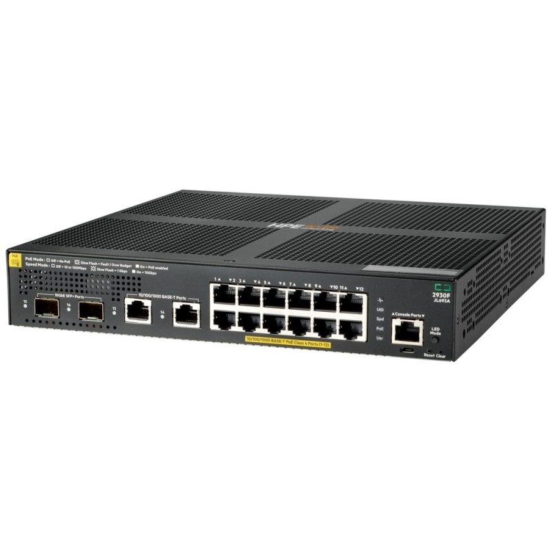 Aruba 2930F 12G PoE+ Swch