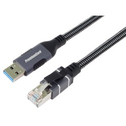 Ethernet. kabel USB3.2- LAN RJ45 10/100/1000, 2m