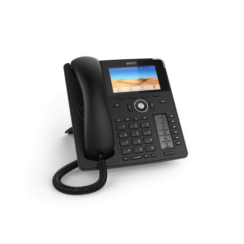 SNOM D785 IP tel.,PoE, 4,3" LCD, 6 (24) prog. tl.,