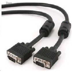 GEMBIRD Kabel VGA propojovací 3m, černý (HD15M/M, dvojité stínění, feritová jádra)