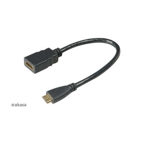 AKASA - HDMI na mini HDMI adaptér - 25 cm
