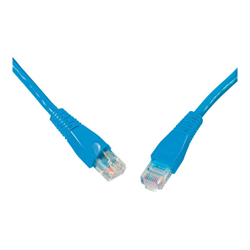 SOLARIX patch kabel CAT5E UTP PVC 20m modrý snag-proof
