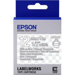 Epson Label Cartridge Transparent LK-4TWN Transparent White/transparent 12mm (9m)