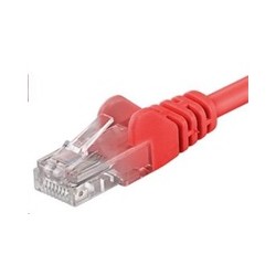 PremiumCord Patch kabel UTP RJ45-RJ45 CAT6 0.5m červená