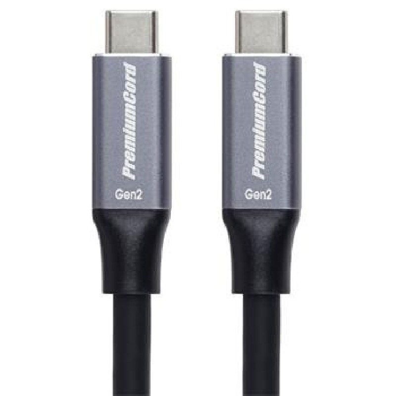 PremiumCord USB-C kabel (USB 3.2 Gen 2, 5A, 100W, 10Gbit/s ) černý 5m
