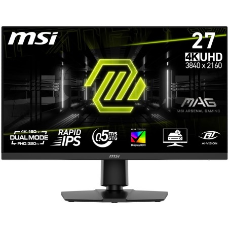 MSI LCD MAG 272URDF E16, 27", 3840x2160, 320Hz, 0,5 ms, VESA 100x100, Black