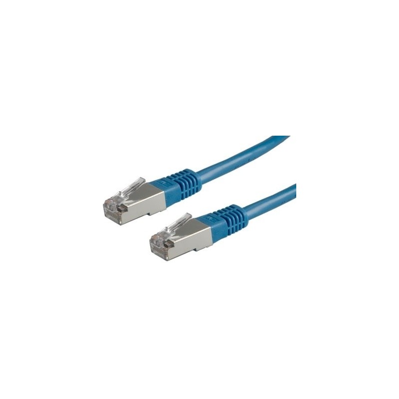 Patchkabel S/FTP,Cat6,2xRJ45, 0,5m modrý