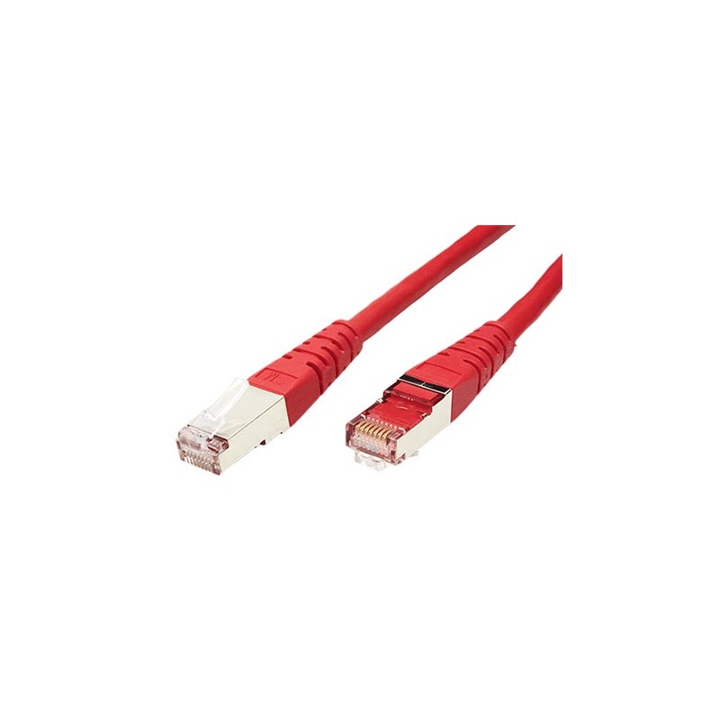 Patchkabel S/FTP,Cat6,2xRJ45, 2m červený