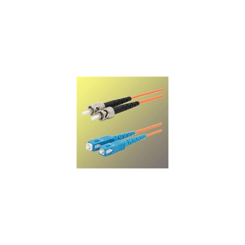 Optický patchkabel duplex ST-SC, 50/125 um MM, 2 m, OM2
