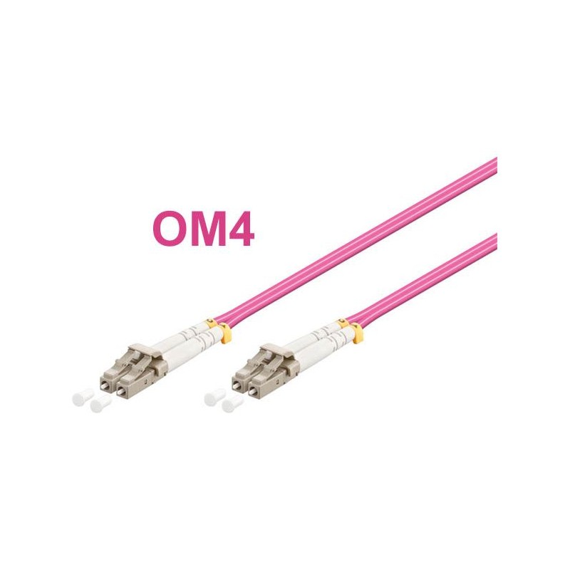 Optický patch kabel duplex LC-LC 50/125 MM 2m OM4