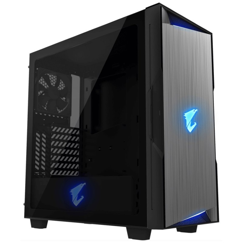 GIGABYTE AORUS Gaming AC300G/Midi Tower/Transpar./Černá