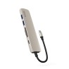 Epico 6v1 hliníkový USB-C 8K hub - bílá