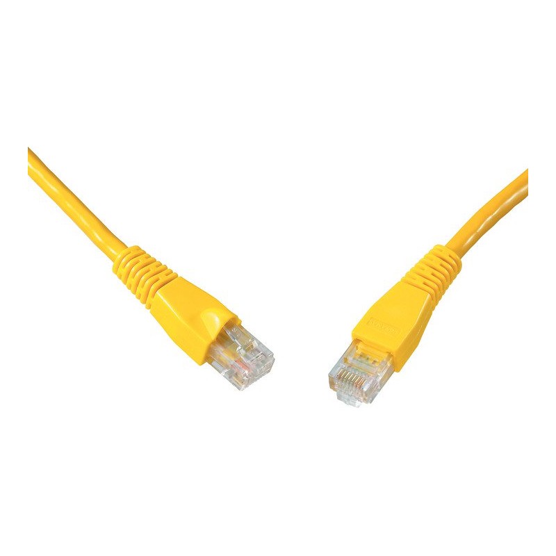 SOLARIX patch kabel CAT6 UTP PVC 5m žlutý snag proof