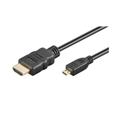 PremiumCord 4K kabel HDMI A - HDMI micro D, 5m