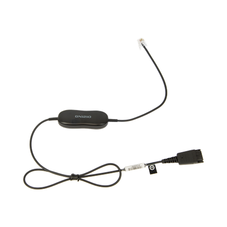 Jabra GN1210 cord, QD-RJ9, 0,8m, straight