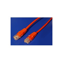 Kabel C-TECH patchcord Cat5e, UTP, červený, 0,25m