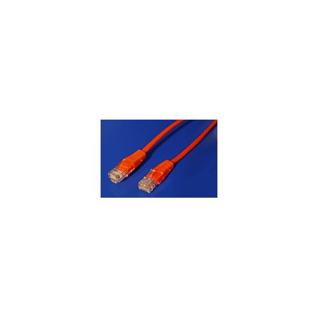 Kabel C-TECH patchcord Cat5e, UTP, červený, 0,25m