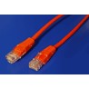 Kabel C-TECH patchcord Cat5e, UTP, červený, 0,25m