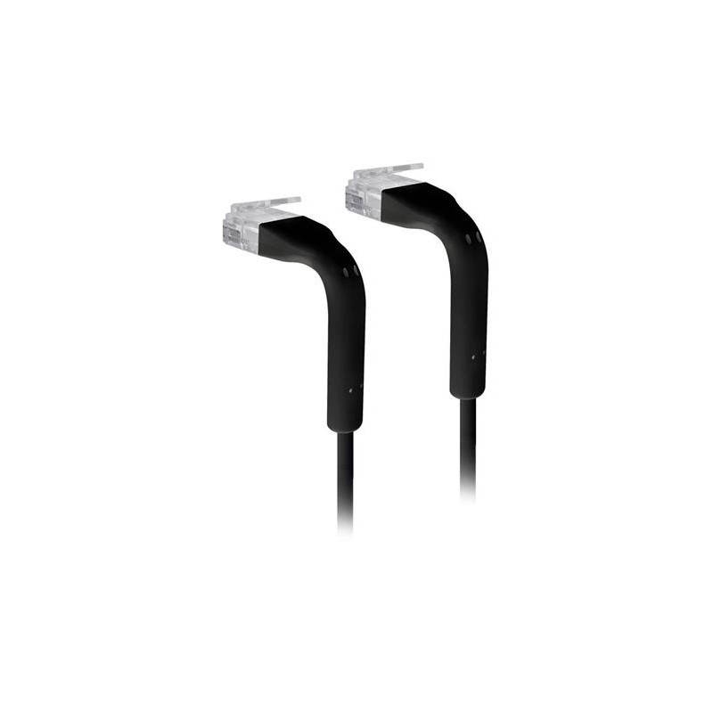 Ubiquiti U-Cable-Patch-RJ45-BK-50, Ethernet Patch Kabel, 0,1m (0,22m s konektory),Cat6, černý (50ks)